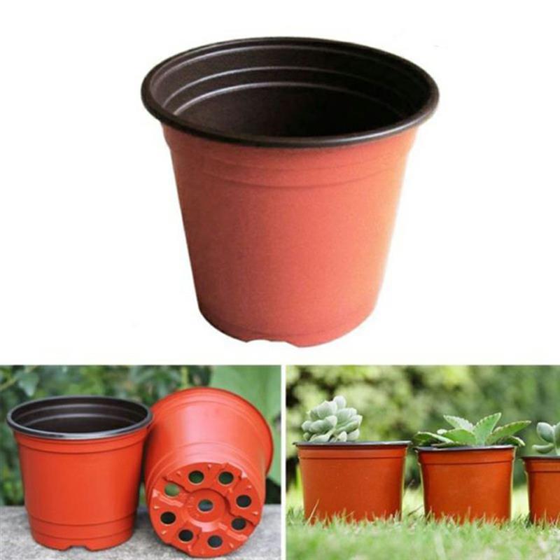 100 stk plastik plantepotter haveplanteplanter pottebeholder urtepotte mini plastik rund voksekasse frøplanter plantepotter
