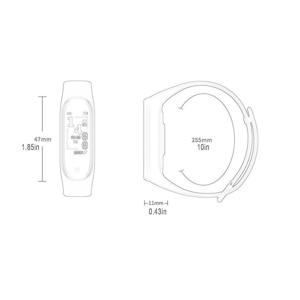 M4 Smart Band Fitness Tracker Sport Smart Band Heart Rate Monitor Smartband Pedometer Waterproof Bracelet