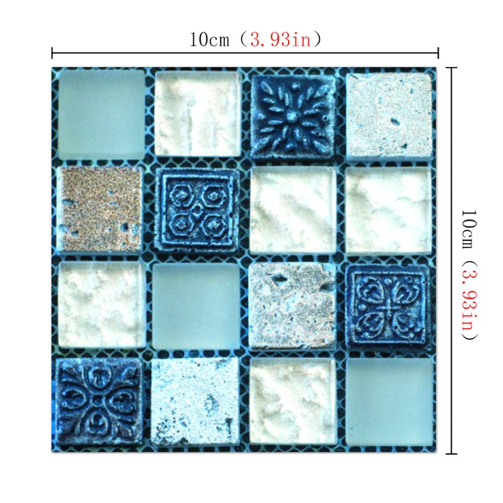 3D Self Adhesive Wall Sticker Mosaic Tile Anti-collision Casual Collage Arbitrarily Cut Background Easy Paste Wallpaper: E
