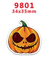 Diy askartelutarvikkeet halloween-painetut tasaselkäiset tasomaiset hartsit 30 kpl. pr -1191-9804: Pr -9801