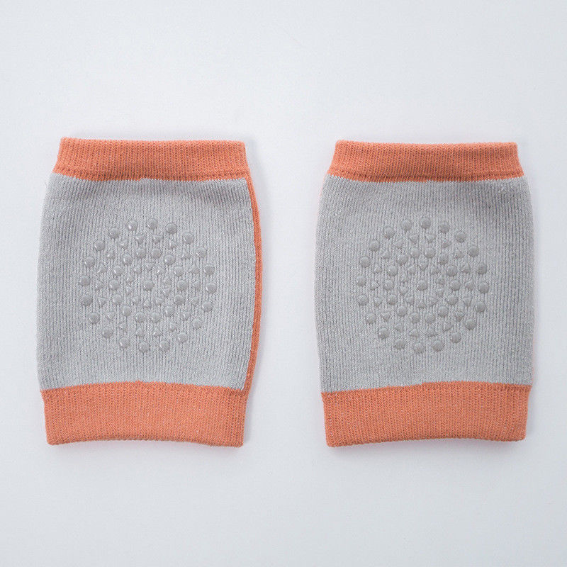 Neue Winter Baumwolle Bein Warme Baby Krabbeln Knie Pads Sicherheit Anti-Unterhose gehen Bein Ellenbogen Schutz: Grau