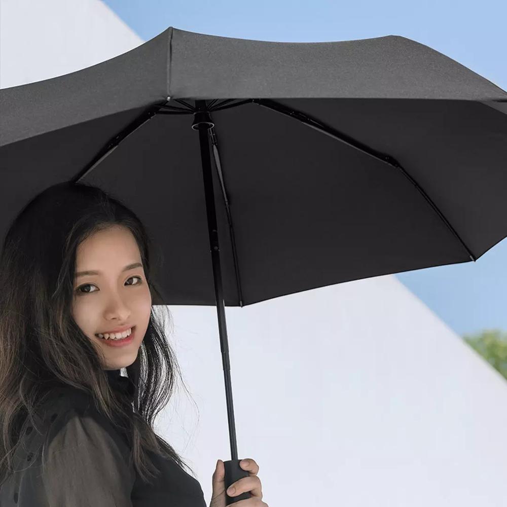 Xiaomi Mijia-paraguas plegable automático para hombre y mujer, sombrilla de aluminio a prueba de viento, impermeable, UV, para invierno y verano