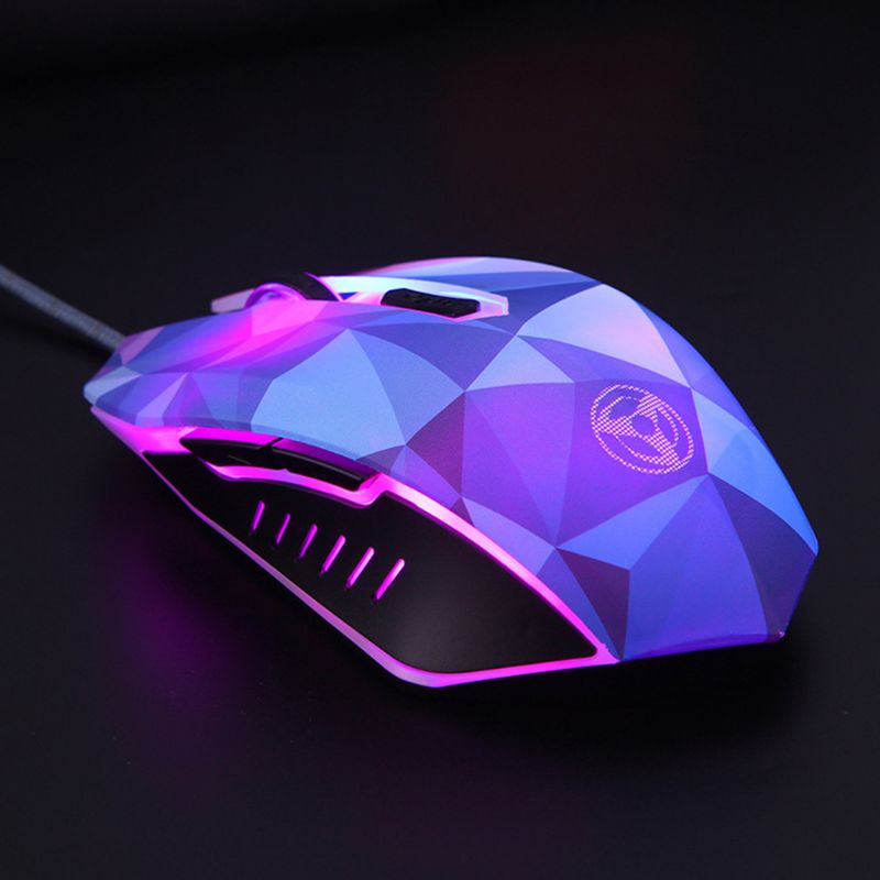 Diamond Edition Gaming Mouse Wired Mouse Gamer Optical Backlight Mouse for Computer Laptop