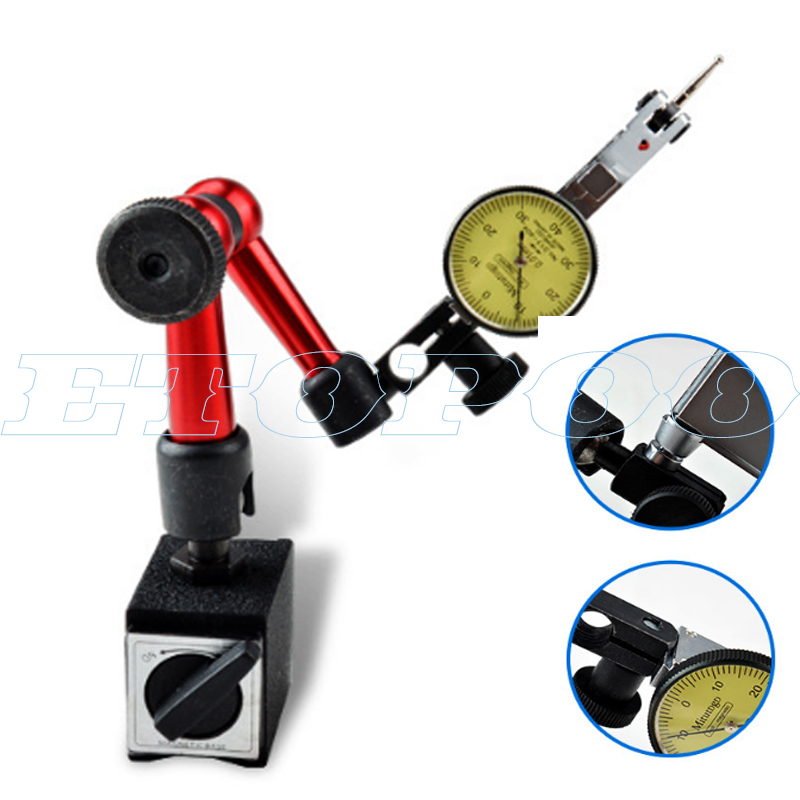 Mini Universele Flexibele Stand Met Meetklok Magnetische Base Holder Stand Magnetische Correctie Gauge Digitale Indicator