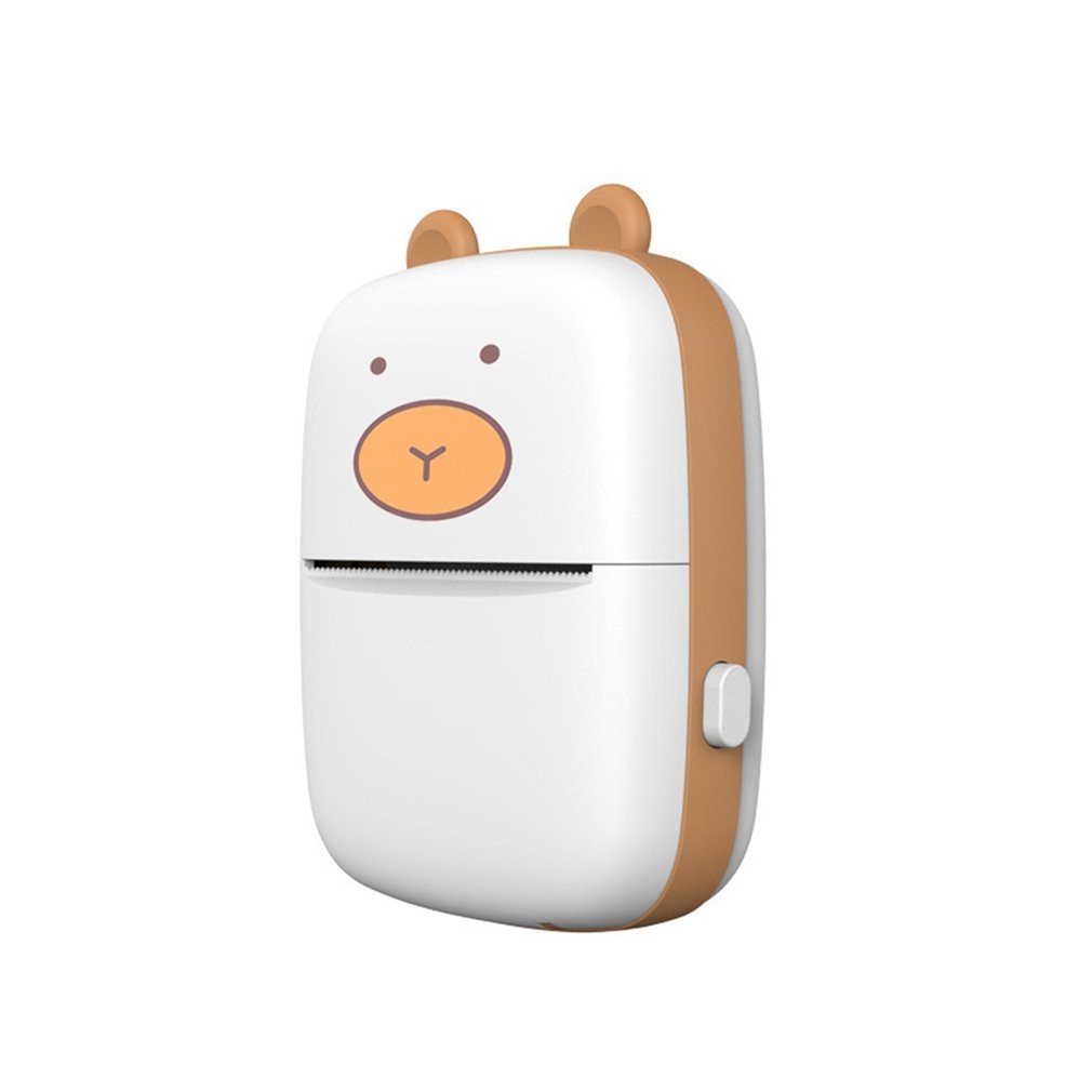 Smart lomme mini printer hd bærbar bt forbindelse trådløs printerlomme sødt udseende fotoudskrivning etiket noter