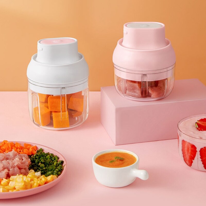 Elektryczny mini rozgniatacz robić czosnku robot kuchenny wyciskacz robić czosnku maszynka robić mielenia mięsa przenośny USB A0NC