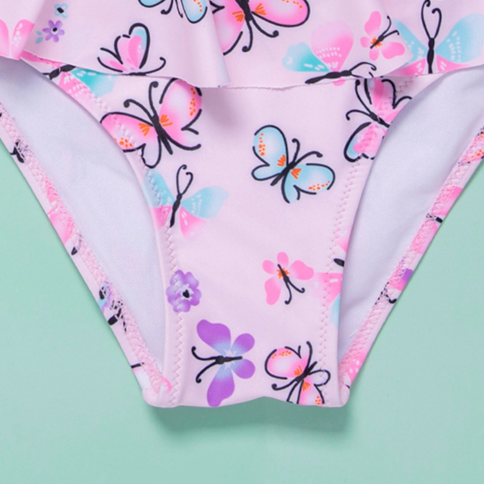 Two Piece Girls Swimsuit Butterfly Children's Swimwear Two Piece Bathing Suit Swimsuit Biquini Infantil Beachwear Bikini