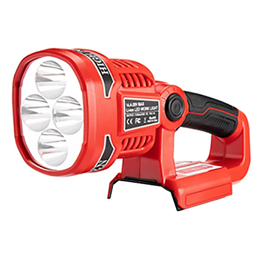 Bærbar søkelyset ledet varsellampe arbeidslampe lommelykt lommelykt håndlykt til milwaukee  m18 18v li-ion batteri: Bærbar 12w lampe