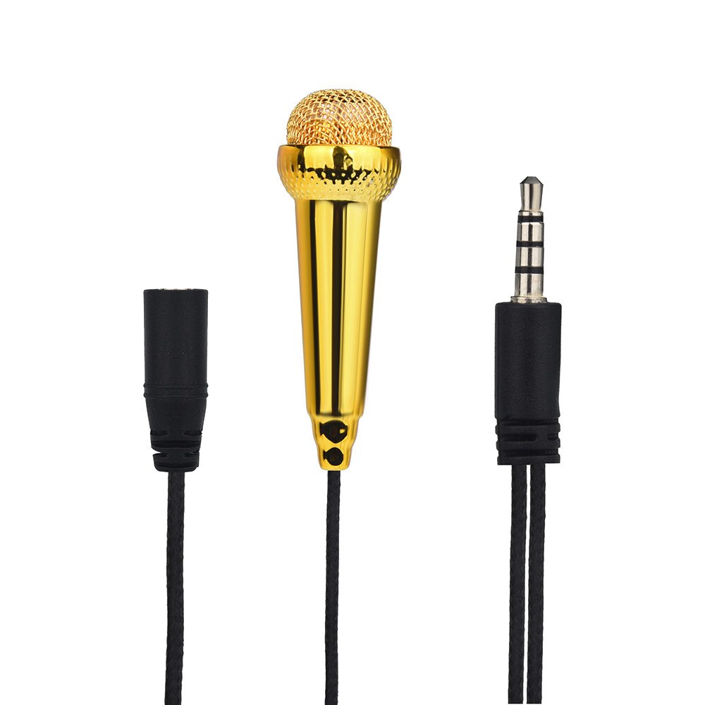 16g Unidirectional Mini Karaoke Condenser Microphone With Earphone For Phone Computer Mini PhoneMic