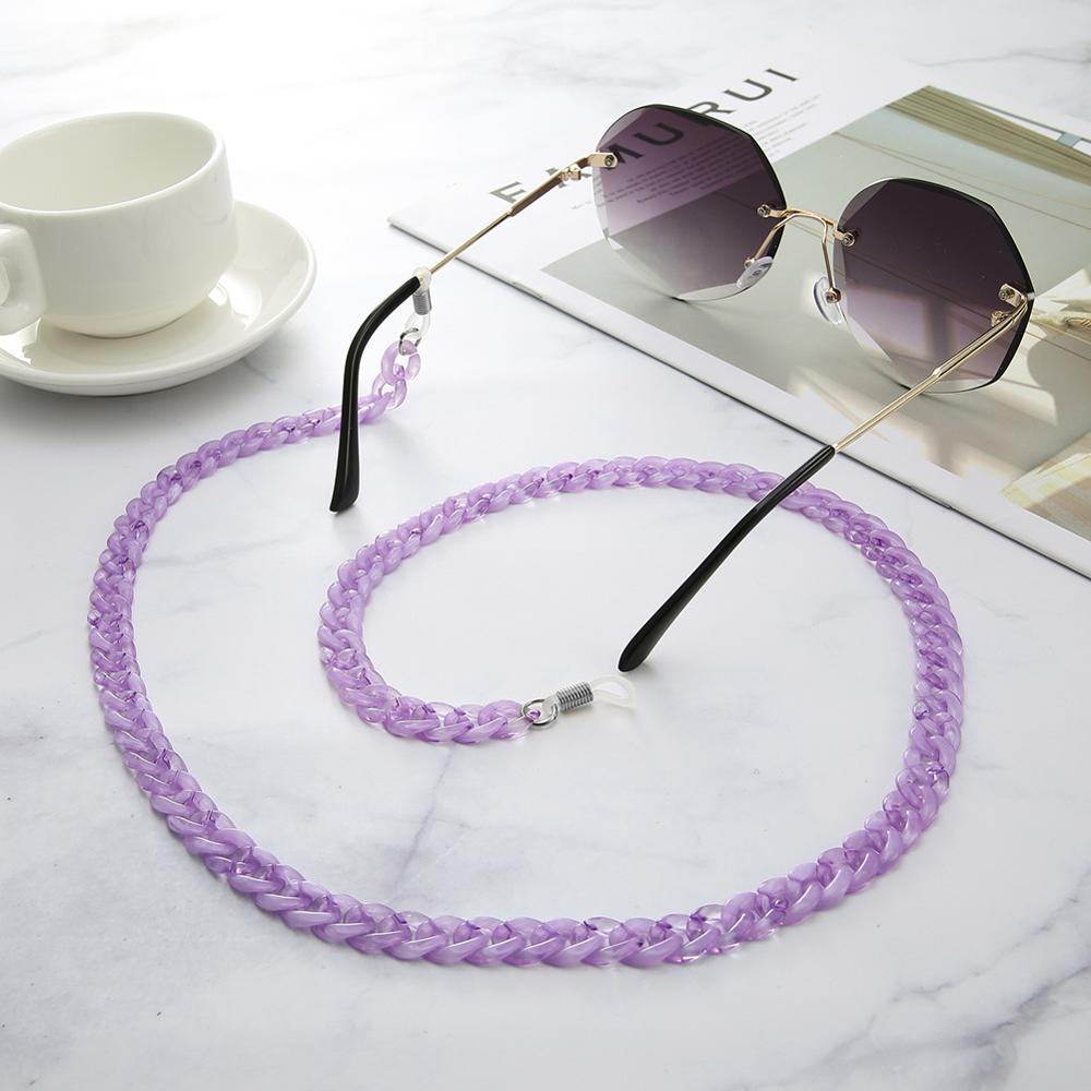 Glasses Chain Alligator Clip Crystal Sunglasses Glasses Lanyard Mask Glasses Chain Dual-use Personality Handmad