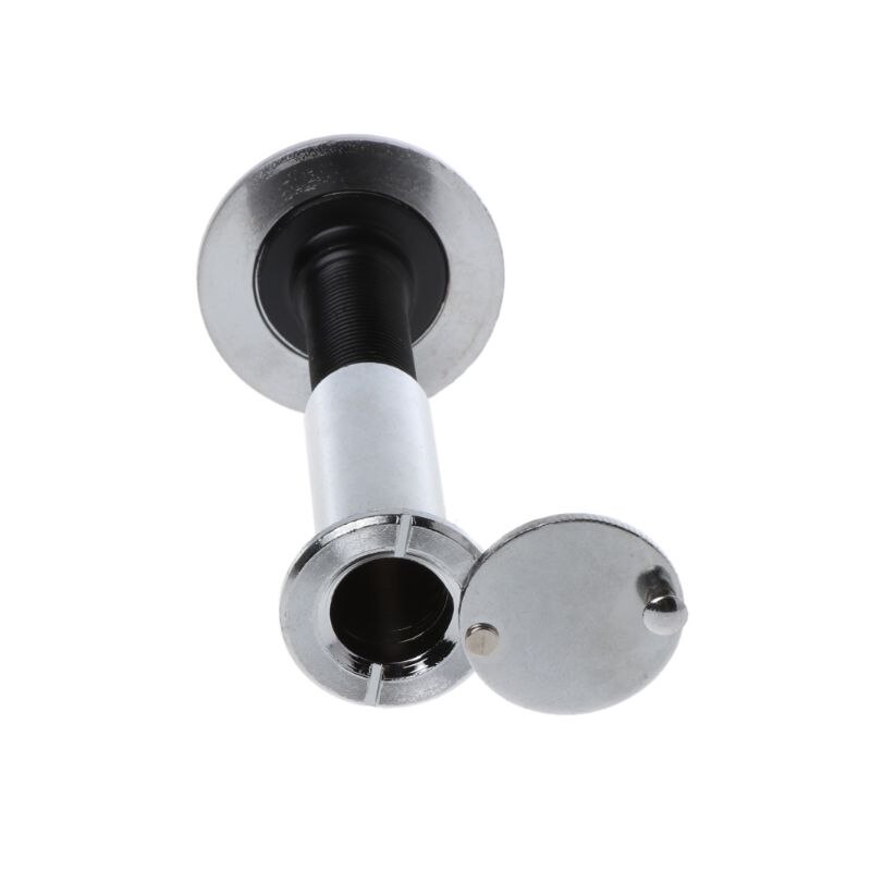 Stainless Steel Peephole for Front Door with Privacy Cover Hidden Security Door Viewer 200 Degree Wide Viewing Angle