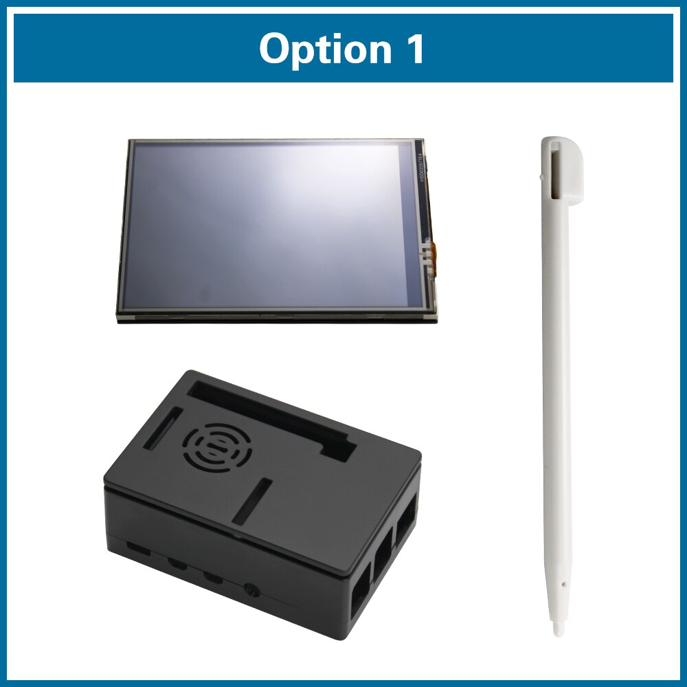 S ROBOT 3.5 inch Raspberry Pi 4 Model B Touch Screen 480*320 LCD Display + Touch Pen + ABS Case for Raspberry Pi 4 RPI60: Option 1