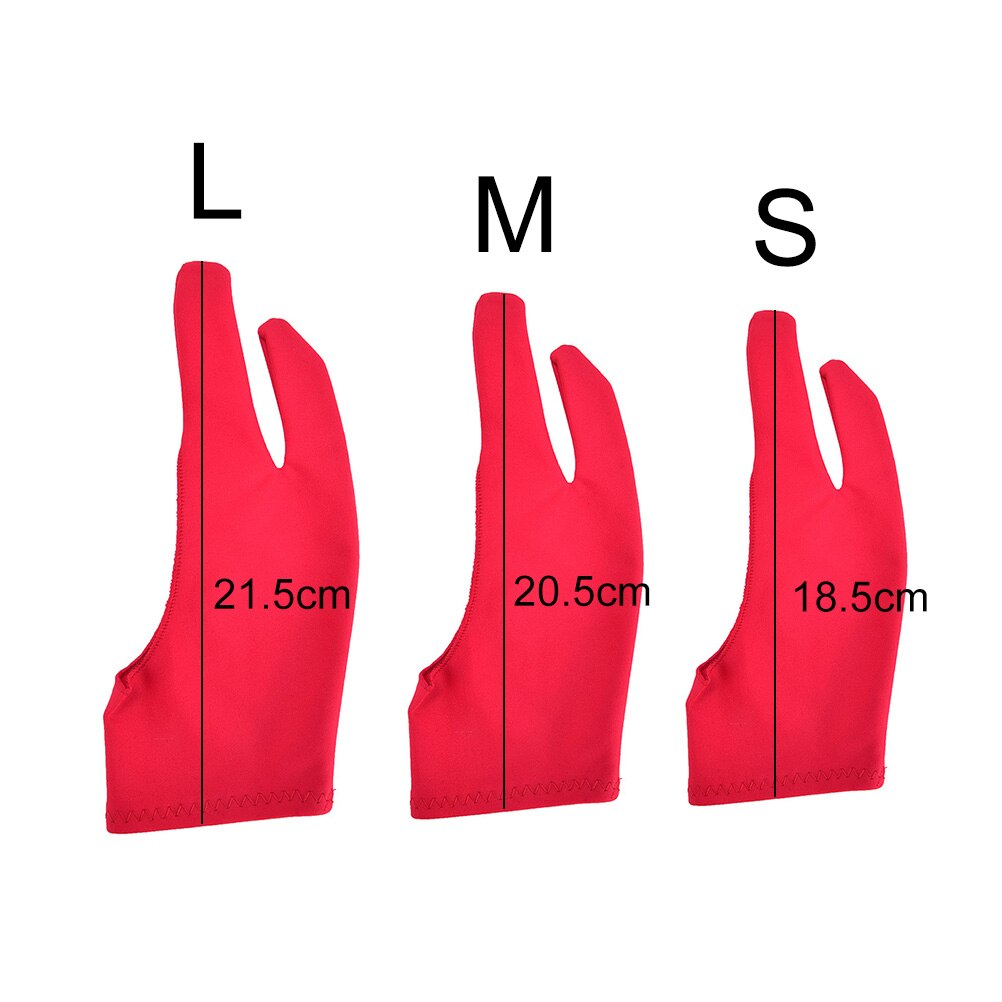 2 palec anty-zanieczyszczenia Glov, zarówno dla prawej, jak i lewej ręki rysunek artystyczny dla każdego tablet graficzny robić rysowania