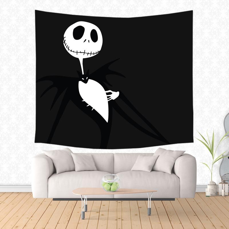 Jack Skellington-tapisserie murale décorative | Tapisseries suspendues, couvre-lit, tissu de Table, rideau couverture de couverture: 150X130 CM / Color 4