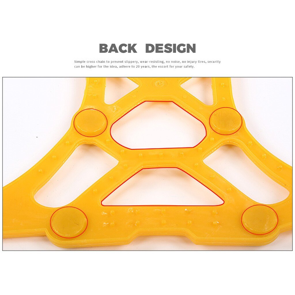 Cadenas de nieve de TPU más gruesas para coche, Universal, para SUV, cadenas de seguridad todoterreno, nieve, barro, antideslizante