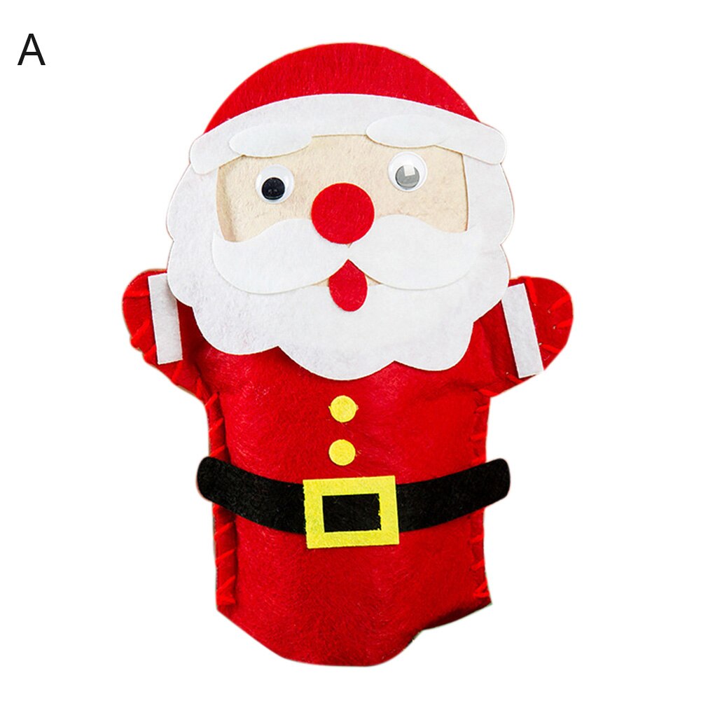 Enfants bricolage à la main marionnettes en tissu pâte à découper gratuite couture décoration de noël enfants jouets éducatifs pour enfants: A