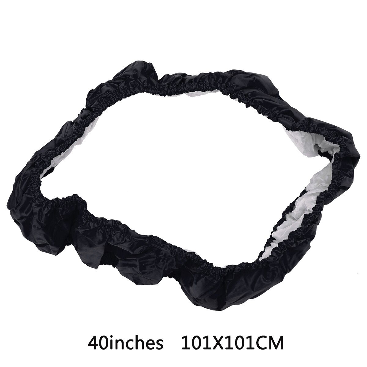 Cubierta de borde de esponja para cama elástica redonda, trampolín de repuesto de cama elástica redonda, azul, 38/40/48 pulgadas, 1 ud.: Black 40inches