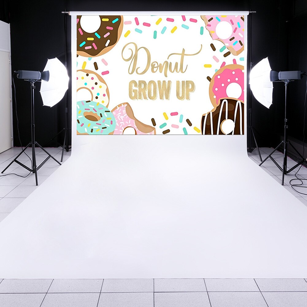 Party Backdrops Cute Doughnut Candy Photography Backdrop Photo Studio Video Background Theme Photo Decor