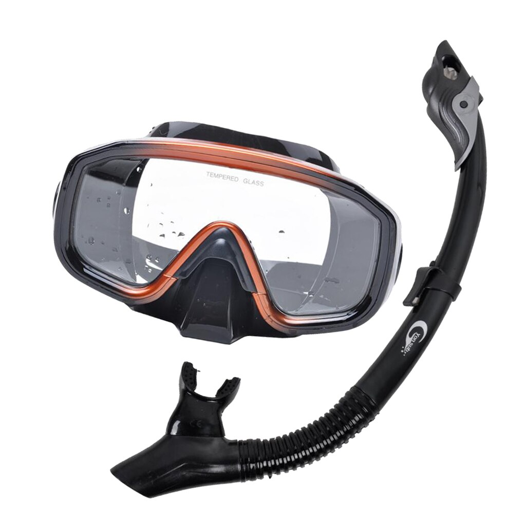 MagiDeal Scuba Dive Snorkeling Mask Goggles Snorkel Breathing Tube Set Mask+Breathing Tube Set Snorkeling Equipment