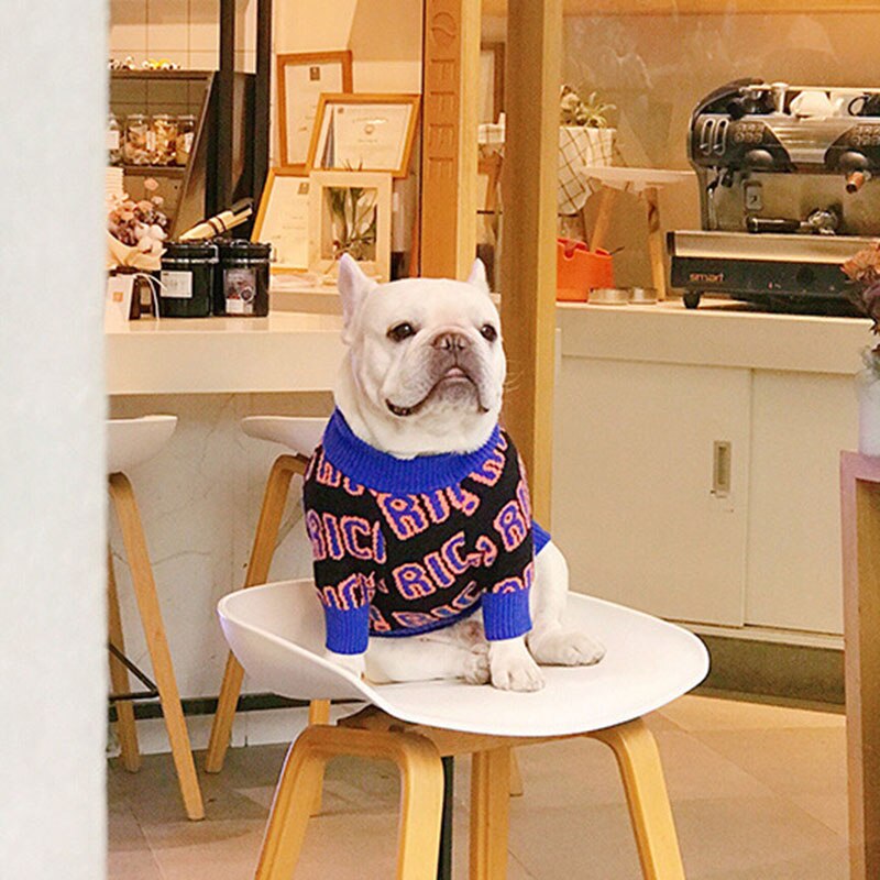 Suéter de perro francés mascota Bulldog ropa de invierno ropa de perro Teddy Schnauzer Shiba Inu Bichon invierno cálido perro rechoncho suéter
