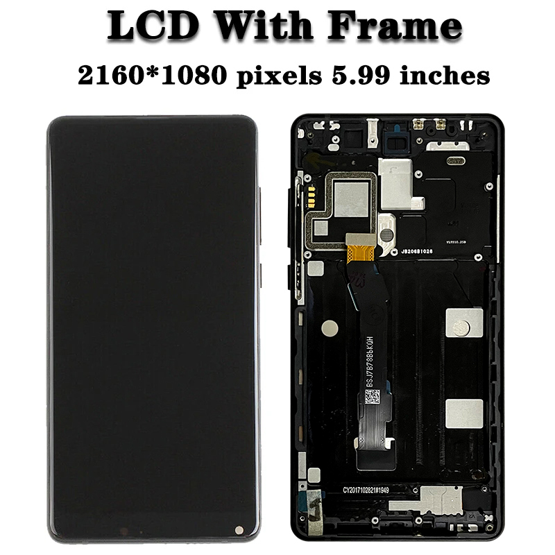 5,99 "OEM Für Xiaomi Mi mischen 2 2 s mischen2 mischen2s Touchscreen Digitizer Montage Ersatz Für Xiaomi MiMix2 2 s Mit Rahmen