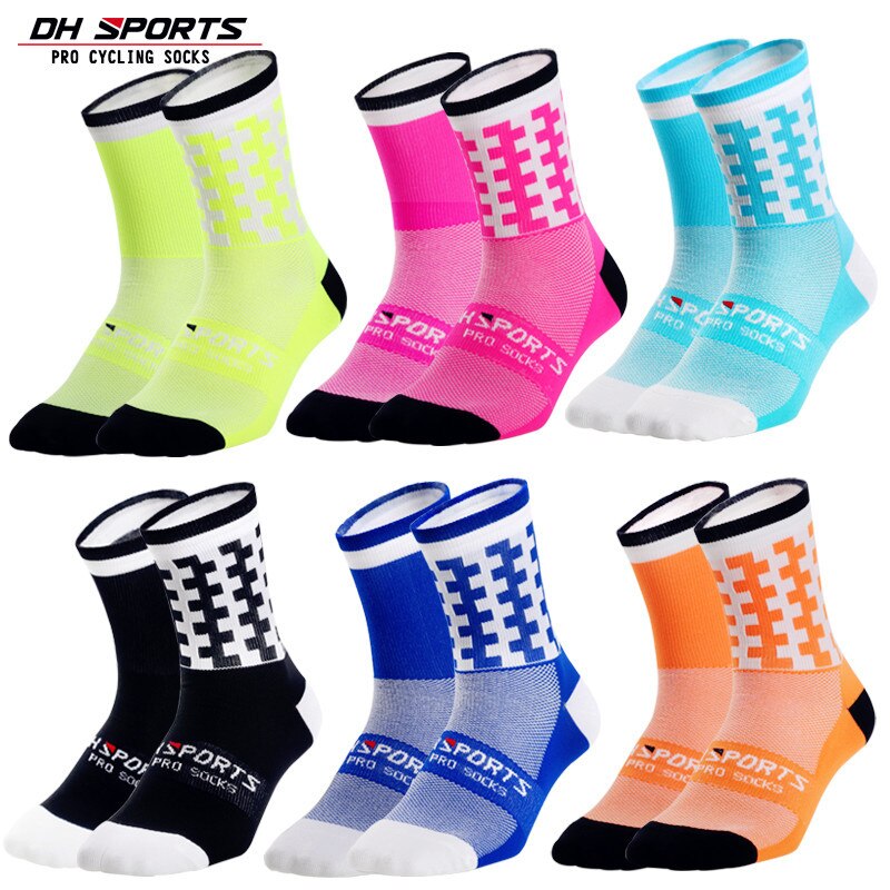 DH SPORT Lustige Lauf Socken Professionelle Sport Socken Frauen Männer Stilvolle Radfahren Kompression Camping Klettern Socke 38-45