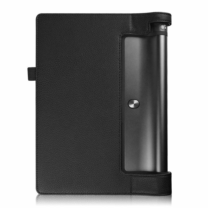 Beschermhoes voor lenovo yoga tab 3 10.1 opvouwbare standaard, pu-leren hoes, yoga tab 3 10.1 yt3-x50f x50f x50m tablethoes van glas
