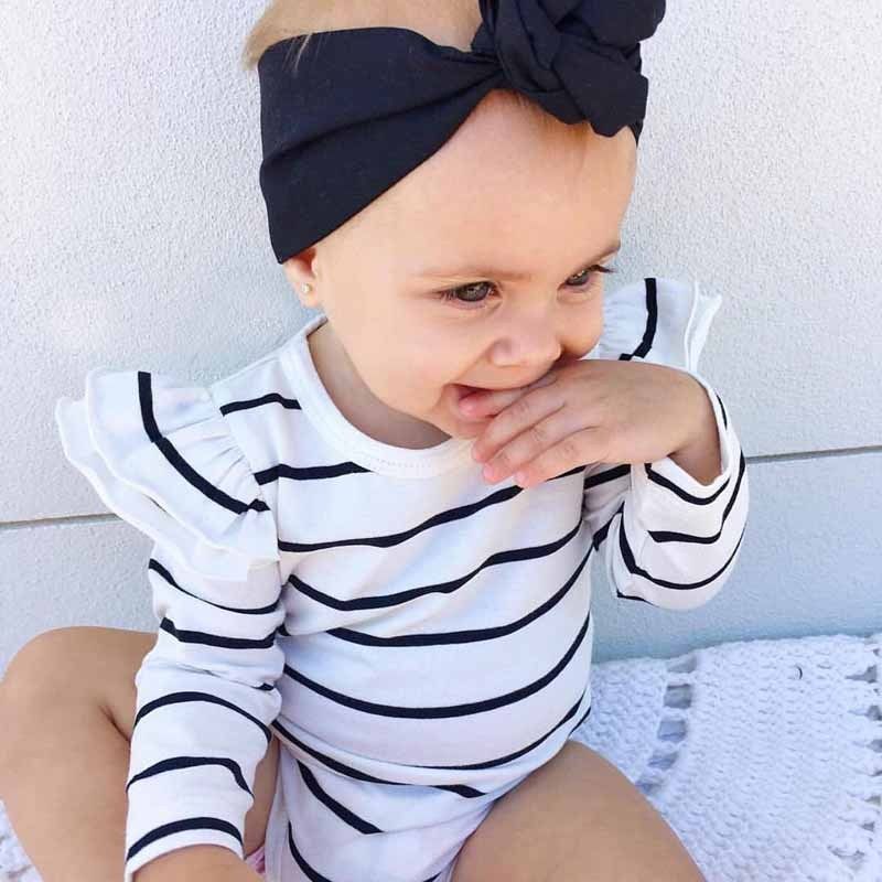 Pudcoco Striped Newborn Baby Boy Girl Cotton Romper Jumpsuit Outfits Clothes Babys' Clothing