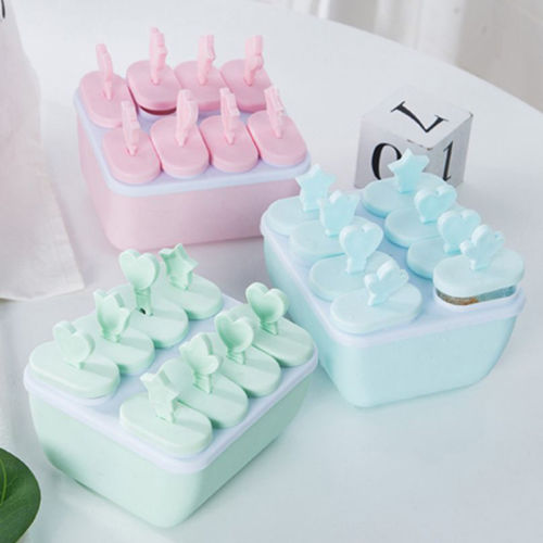 Kitchen DIY Pop Mold Top Frozen Ice Cream Mould Popsicle Maker Mould Tray Pan