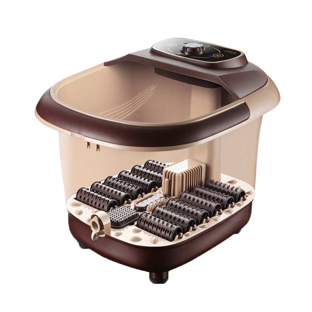 Foot Tub Automatic Massage Heated Foot Bath Barrel Home Electric Heated Footbath Portable Durable Infrared Sterilization