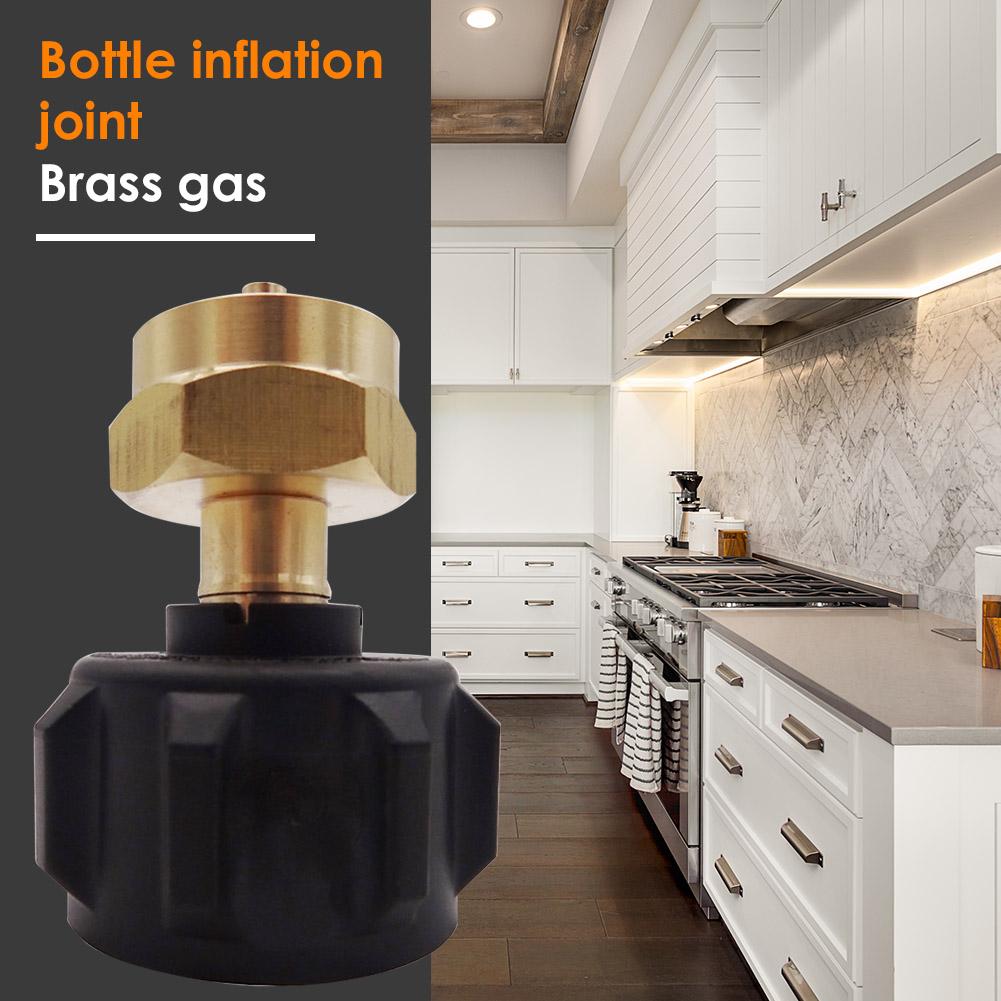 Regulator Valve Propane Refill Adapter for Steel Propane Cylinder with QCC1