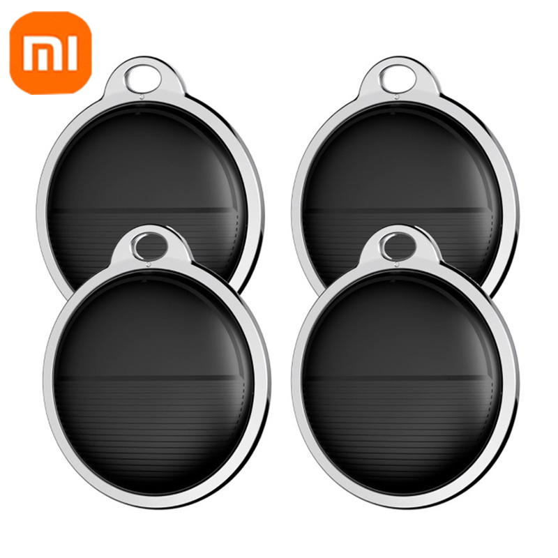 XIAOMI Smart Airtag Bluetooth GPS Draagbare Tracker Werk met Apple Vind Mijn APP Air Tag Tracker Locator Huisdier Key Finder voor IOS: Black