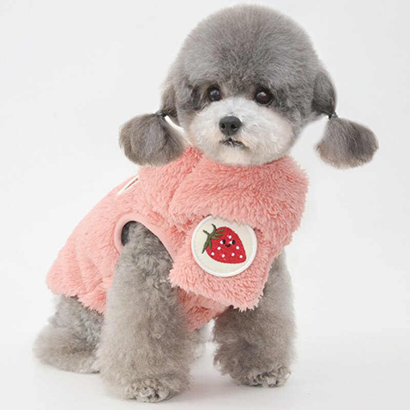 SMALLLEE_LUCKY_STORE Pet Sweatshirt Fleece Star Print Sweater Small Dog Cat Boy Girl Round Neck Soft Warm Winter Jacket Puppy Clothing Chihuahua Yorkie