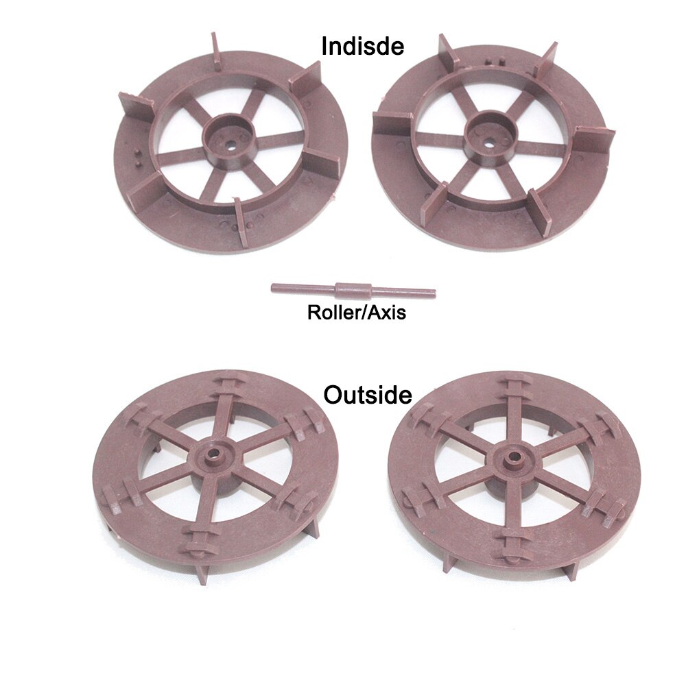 NuoNuoWell 5/6/8/10/14CM Correndo Roda D&#39; Água Acessórios Ornamentos Lagoa Aquário Ornamental Paisagismo plástico 10pcs-Pack