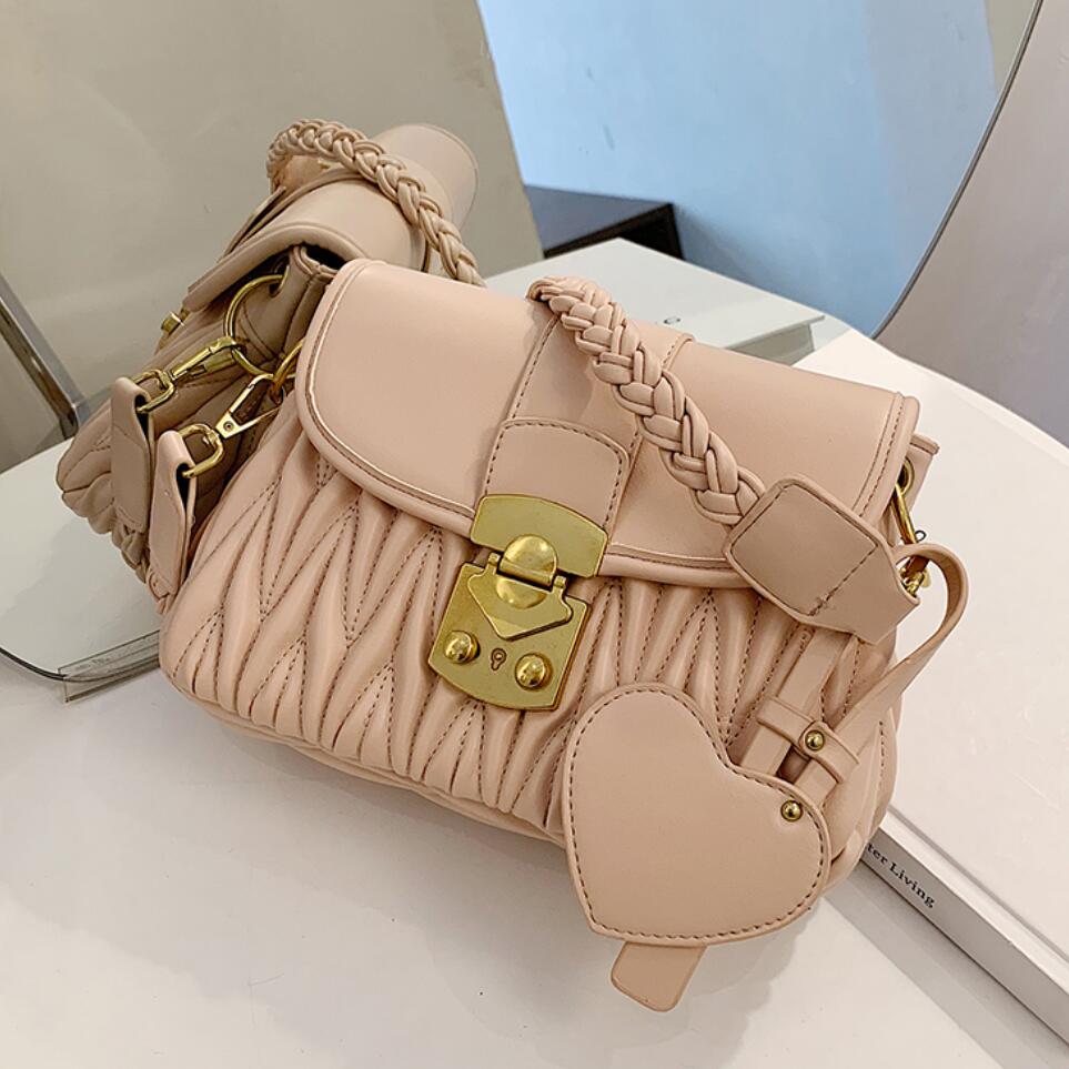 femme carré aisselle sac en cuir PU femmes concepteur sac à main serrure épaule sac de messager