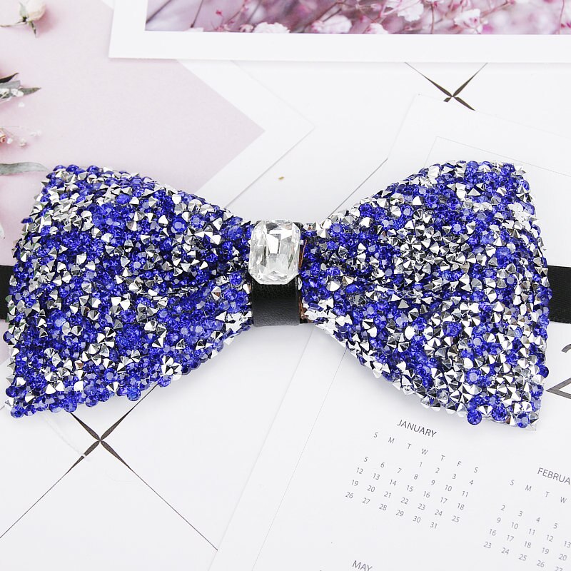 Diamant Zwart Rood Strikje Mannen Voor Strass Kraag Mannen Bowtie Kristal Chaton Super Cool Luxe Wedding Party Strikjes vlinder