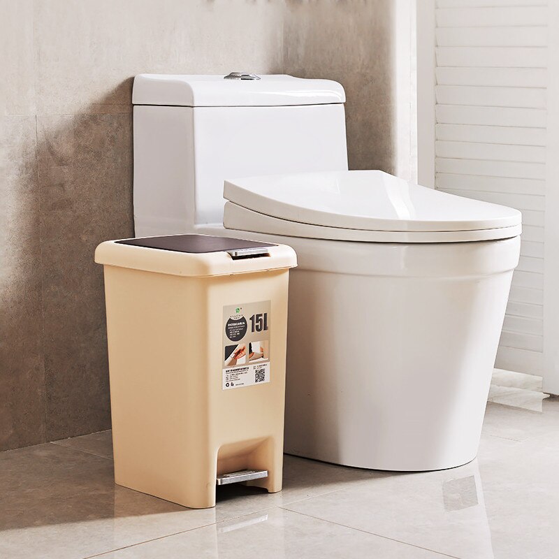 10L/15L Plastic Pressing Type Trash Can Bucket Square Waste Bins Foot Pedal  Home Kitchen Bathroom Trash Bin Garbage Bag Holder - Price history & Review, AliExpress Seller - Fully Warmer Store