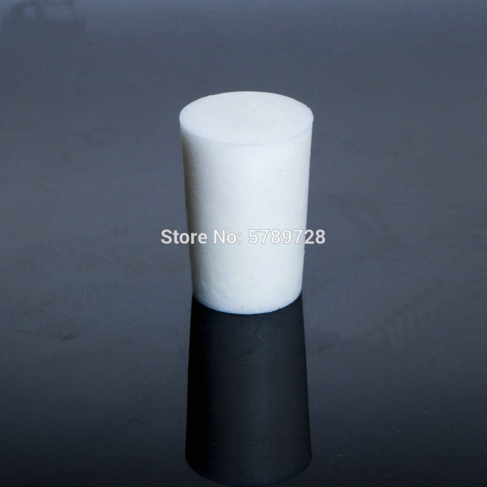 50pcs Lab Silicon Stopper Test Tube Hollow Plug Silica Gel Plug without sand core for Experiment Hollow Plug Silica Gel Caps
