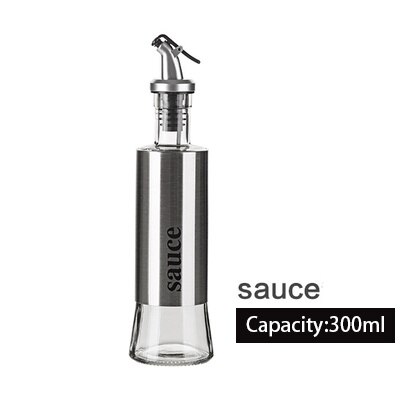 Keuken Olijfolie Cruet Fles Azijn Dispenser Olie Container No-Drip Dubbele Muur Koken Olie Dispensering Fles Vaatwas Veilig: Sauce