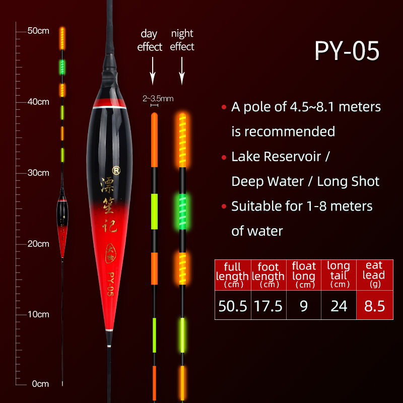 Flotador de pesca inteligente, herramienta electrónica llamativa, de tiro largo, para pesca en roca, biblioteca en Lagos: PY-05
