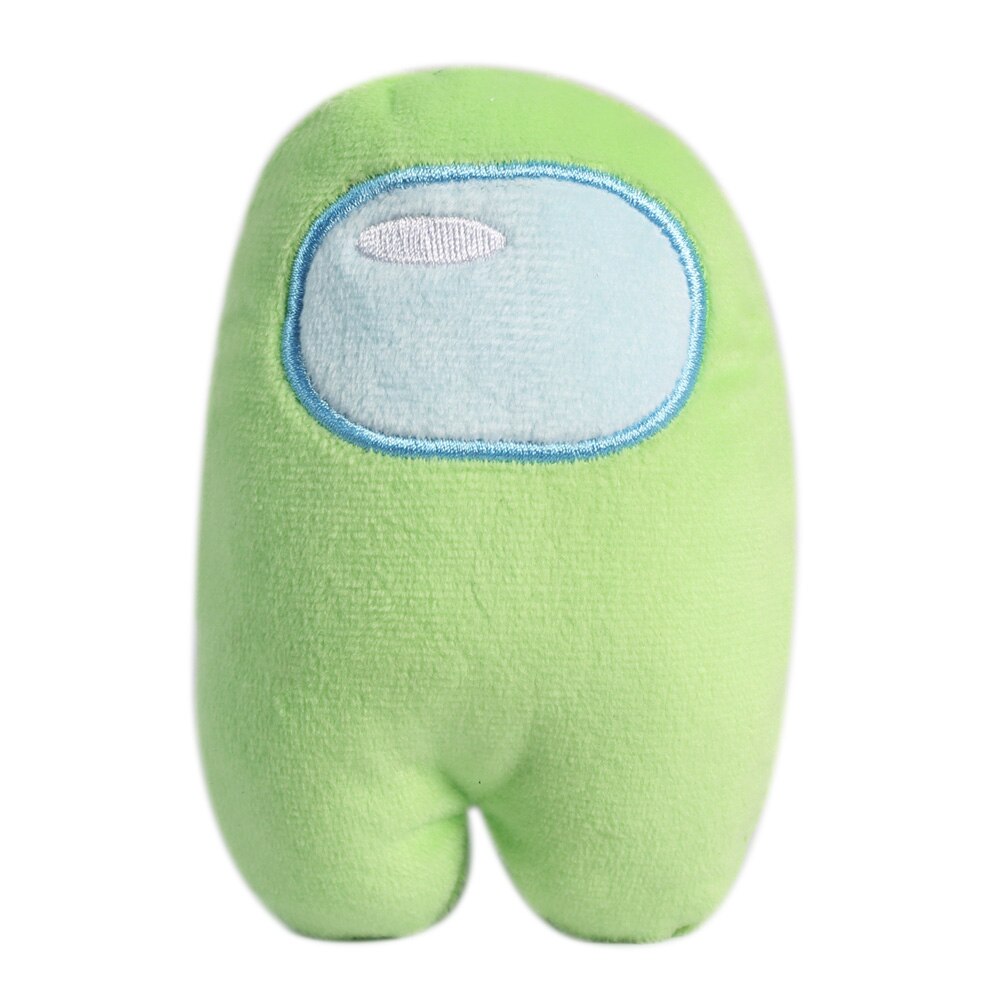 10CM Lovely Among Us Plush Toys Soft Solid Color Reliver Stress Toys Funny Cute Plushie Game Doll Kids: green