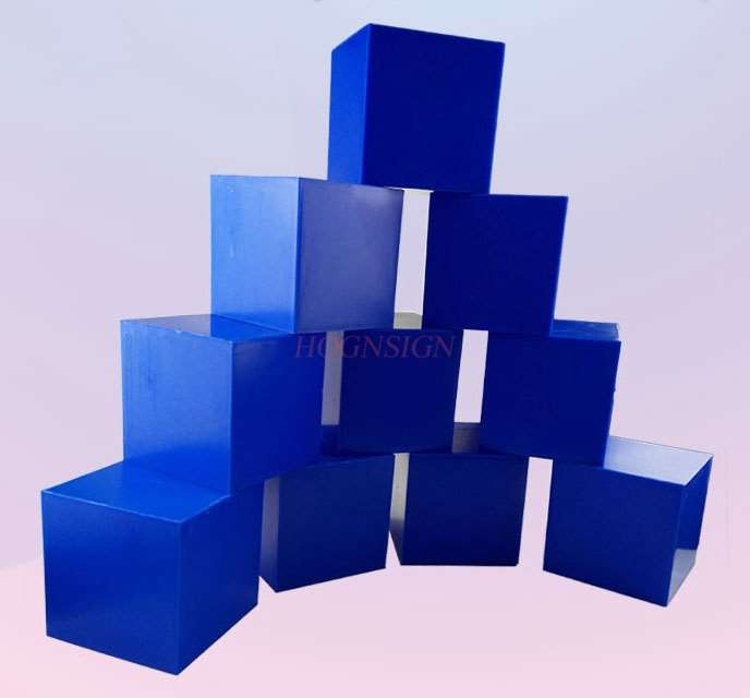 student teaching instrument 8pcs 10cm cube cube decimeter cube geometric shape model learning mathematics teaching aid