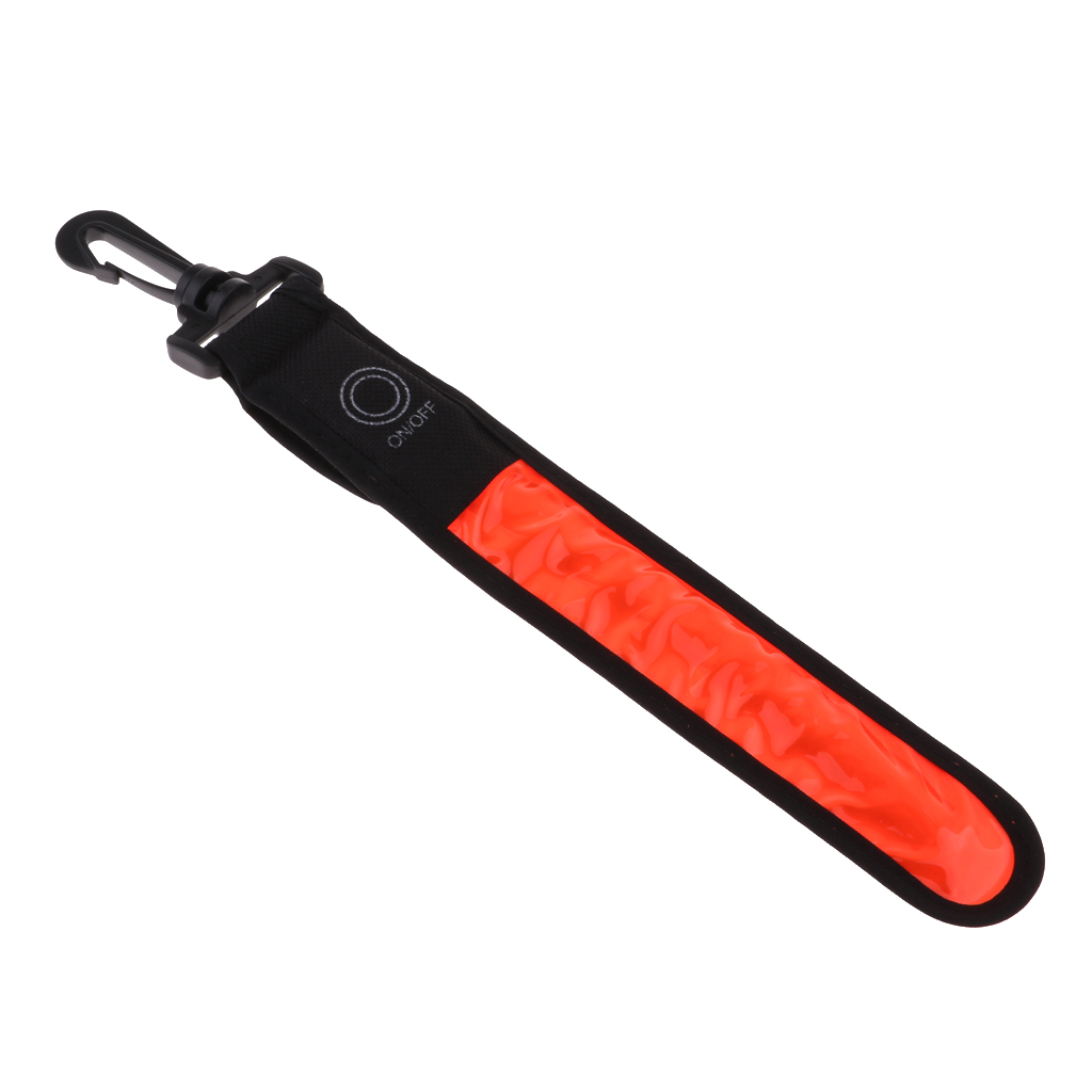 Magideal Rugzak Reflecterende Strip Fietsen Wandelen Tas Led Reflector Licht Nacht Zichtbaar Strap Band Veiligheid Wandelen Strips
