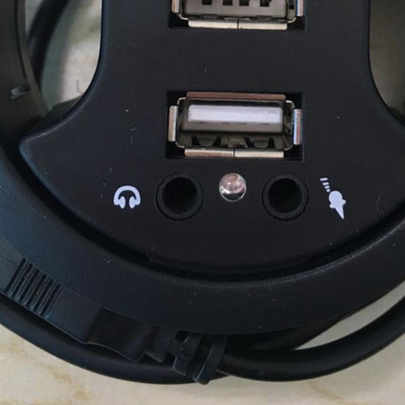 USB2.0 HUB Multi-Function Hub With Audio Ear Mark 3-Port Hub Audio Device Mark Wind Function Desktop HUB Network Hub
