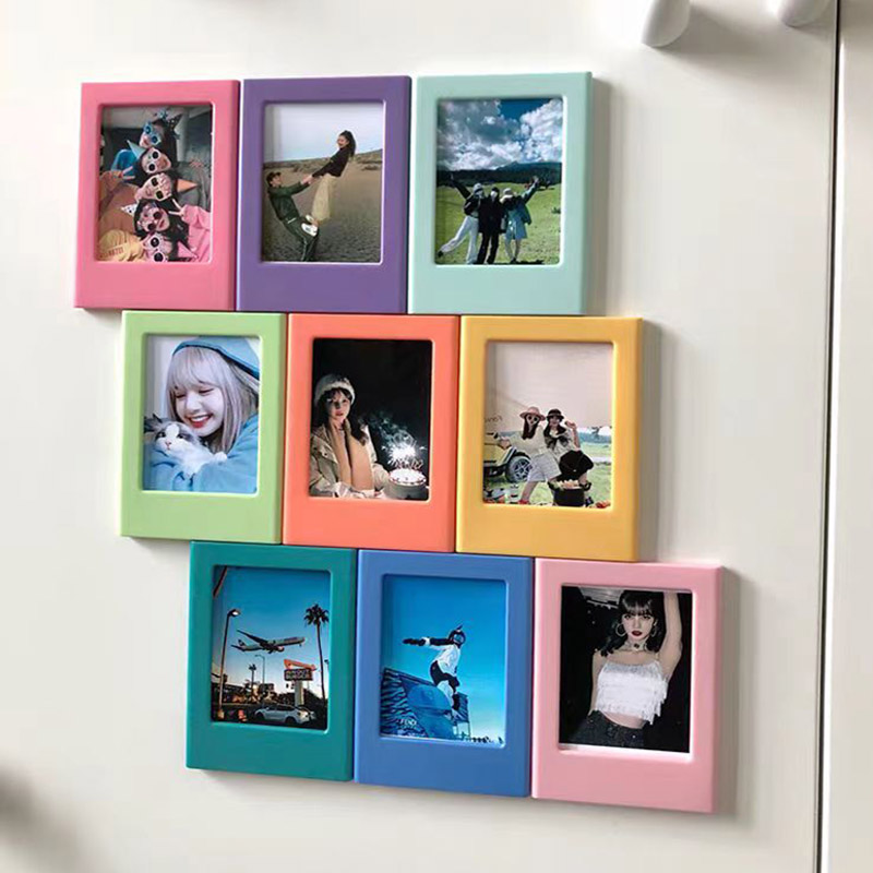 3 -tommers magnetisk fotoramme til fujifilm instax mini 12 film, fotopapir, mini 99/8/ se /7+/40/90/ evo instantkamera, filmfotoramme