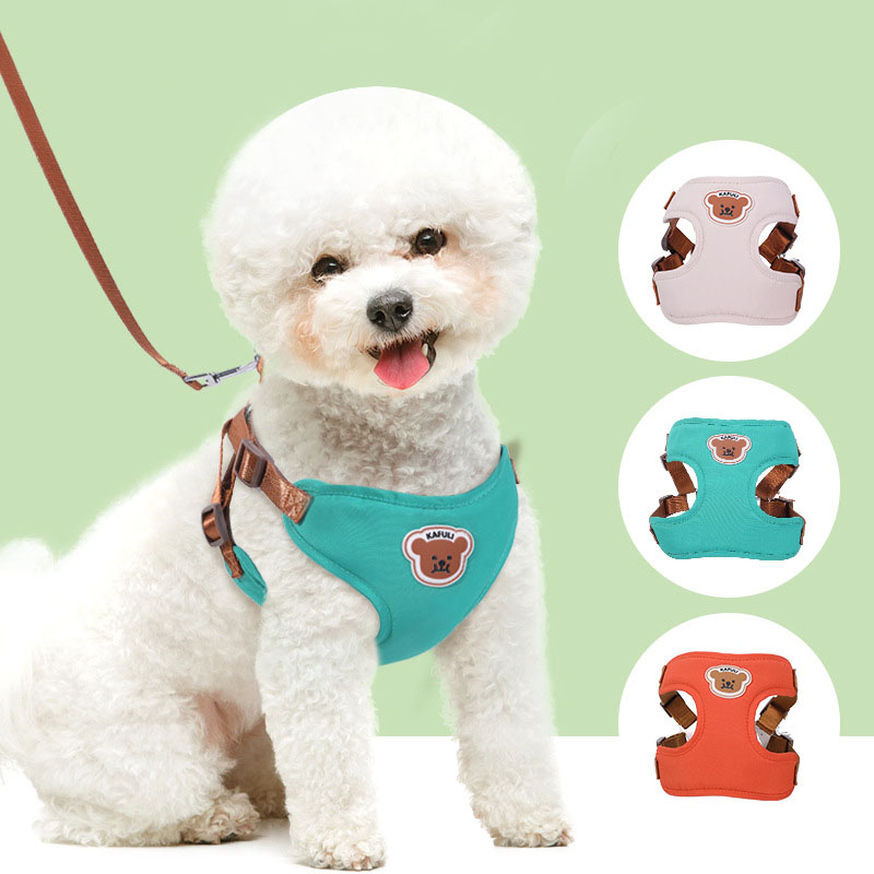 Dog Harness Leash for Medium Dogs - Comfortable Pet Chest Harness, Durable Walking Rope, Adjustable Fit, Ideal for Daily Walks