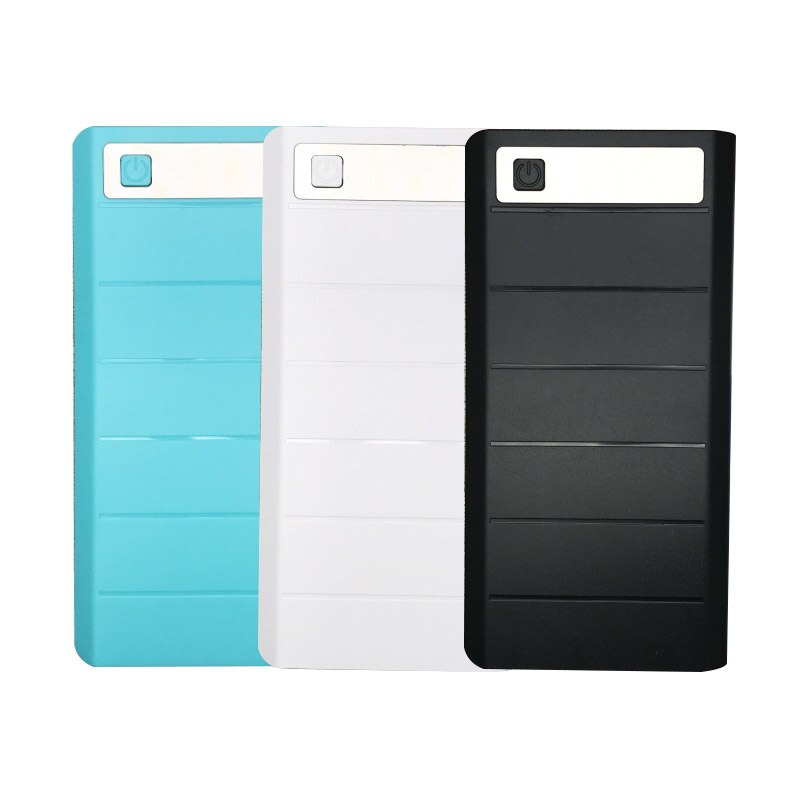 Cargador portátil de 8x18650 con 2 puertos USB tipo C, batería externa, Carcasa de caja de batería, pantalla, Color aleatorio
