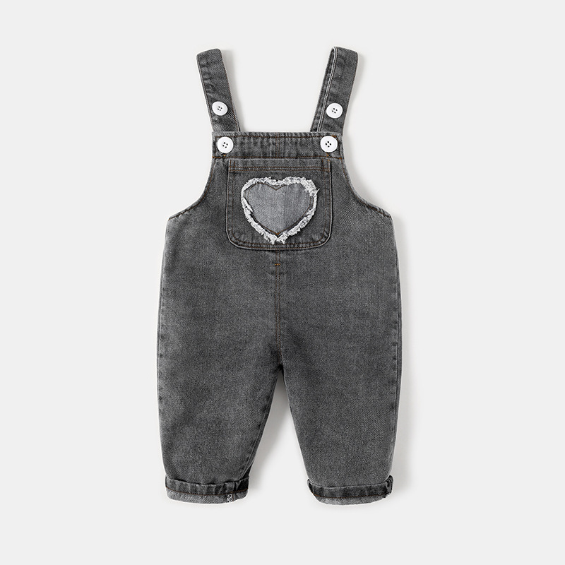 Ircomll Kids Children's denim overalls Casual Trousers Pants Jumpsuit Toddler Infant Denim Dungarees Child Jeans Playsuit