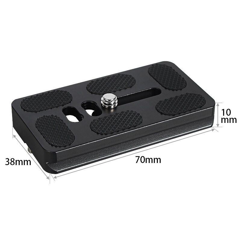 Statyw kamery płyta szybkiego uwalniania z 1/4 gwint aparat płyta montażowa nadaje się do lustrzanka arca Swiss z głowicą kulową statyw: pu70x38mm