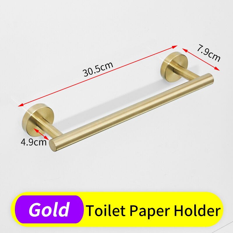 Ensemble porte serviette porte serviette inox support suspendu support mural porte-papier hygiénique noir salle de bain crochet pour serviettes porte manteau: 1110B-J-DG